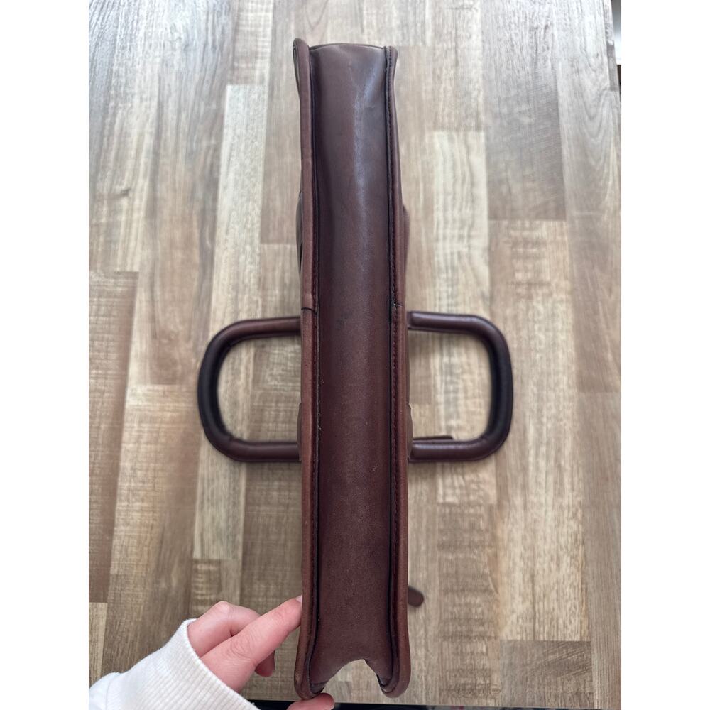 Vintage 1980s Coach Embassy Laptop Briefcase in Tabac Made in USA - Picture 5 of 10